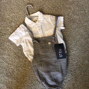 Me & Henry jumper and collared onesie size 6-12m